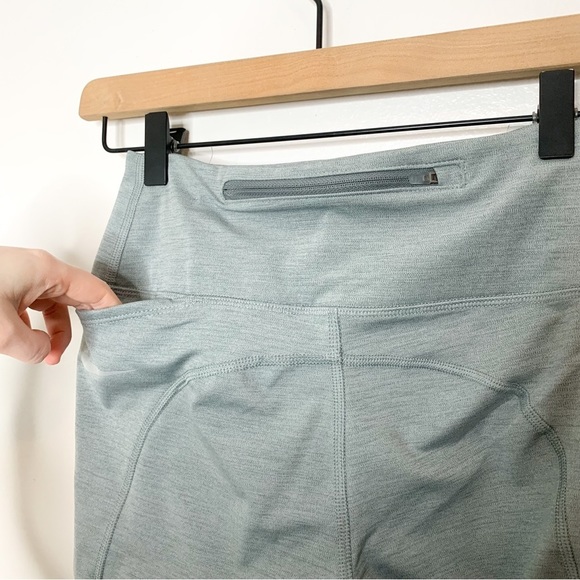 Nike‎ Dri Fit Athletic Workout Capris Legging Grey Small S - Picture 6 of 9